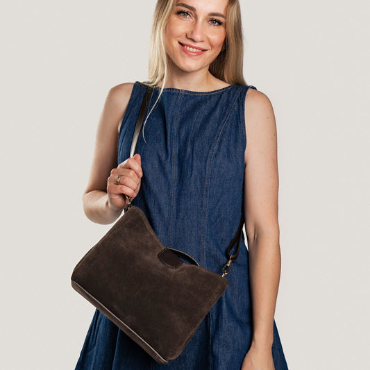 Novara Suede Dark Brown Latalia