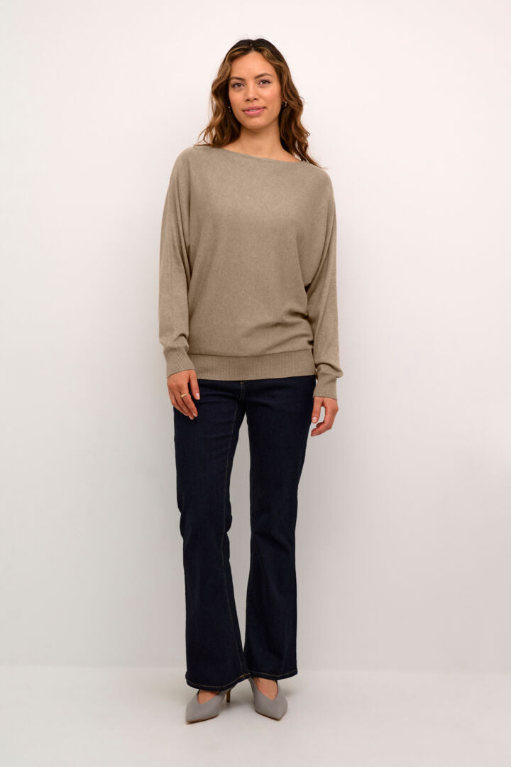 Annemarie Batwing Jumper Dune Melange Culture