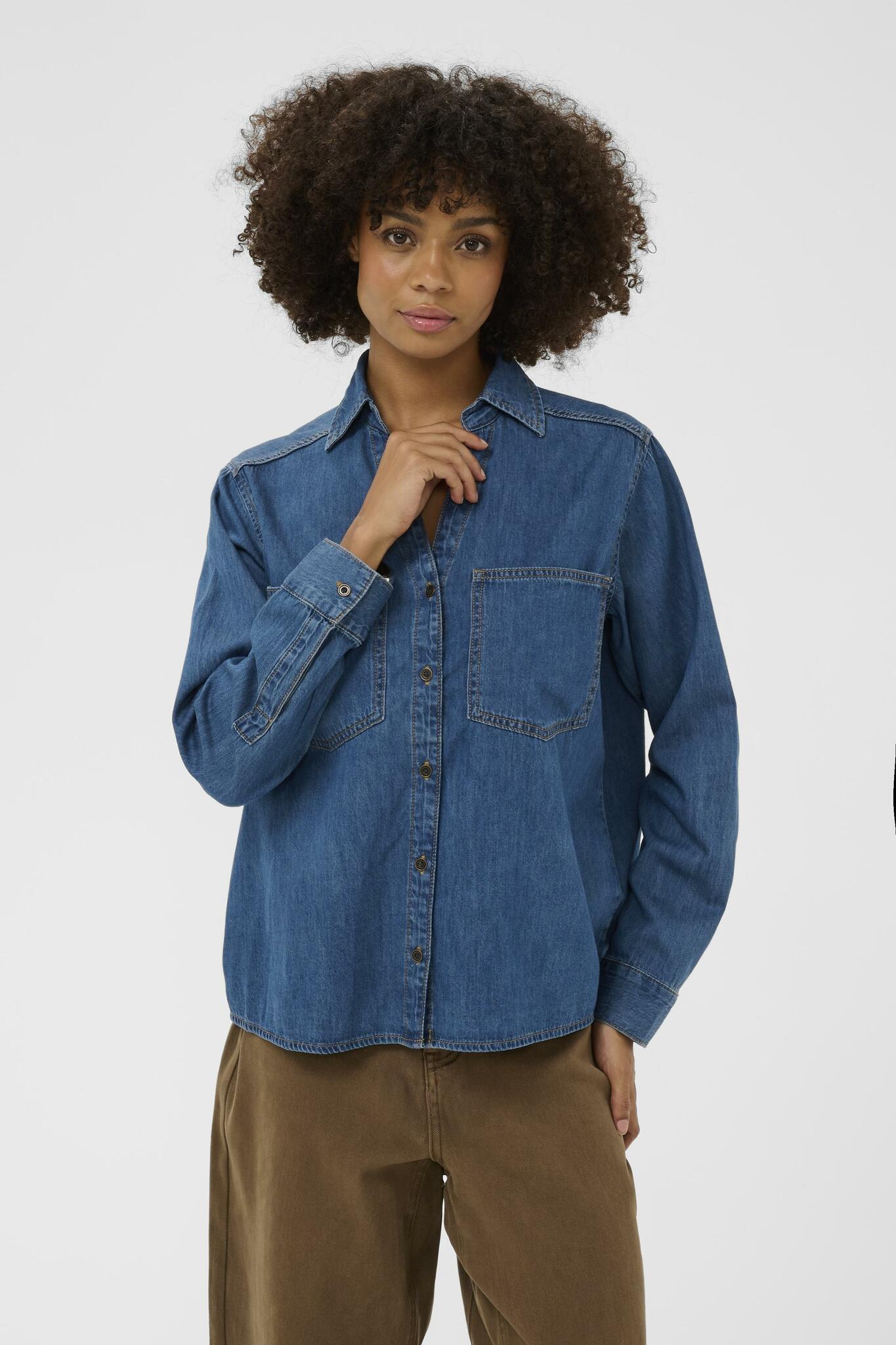 CUmola Arpa Shirt Dark Blue Wash Culture