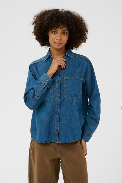 CUmola Arpa Shirt Dark Blue Wash Culture