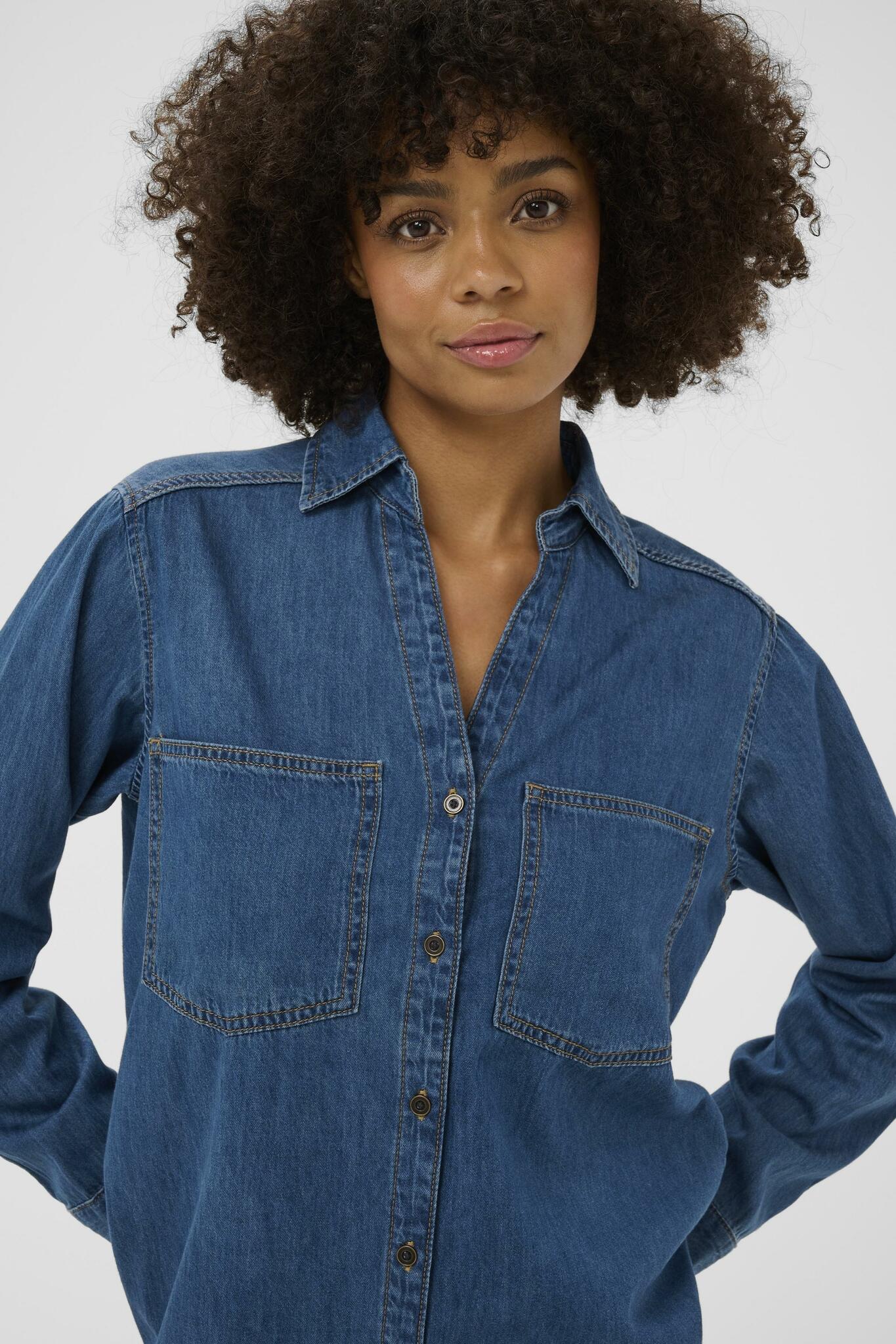 CUmola Arpa Shirt Dark Blue Wash Culture