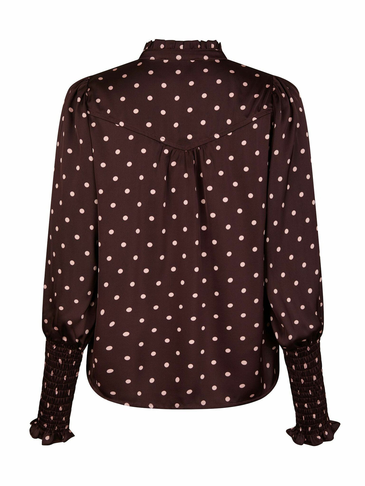 Camisa Dot Blouse Burgundy Neo Noir