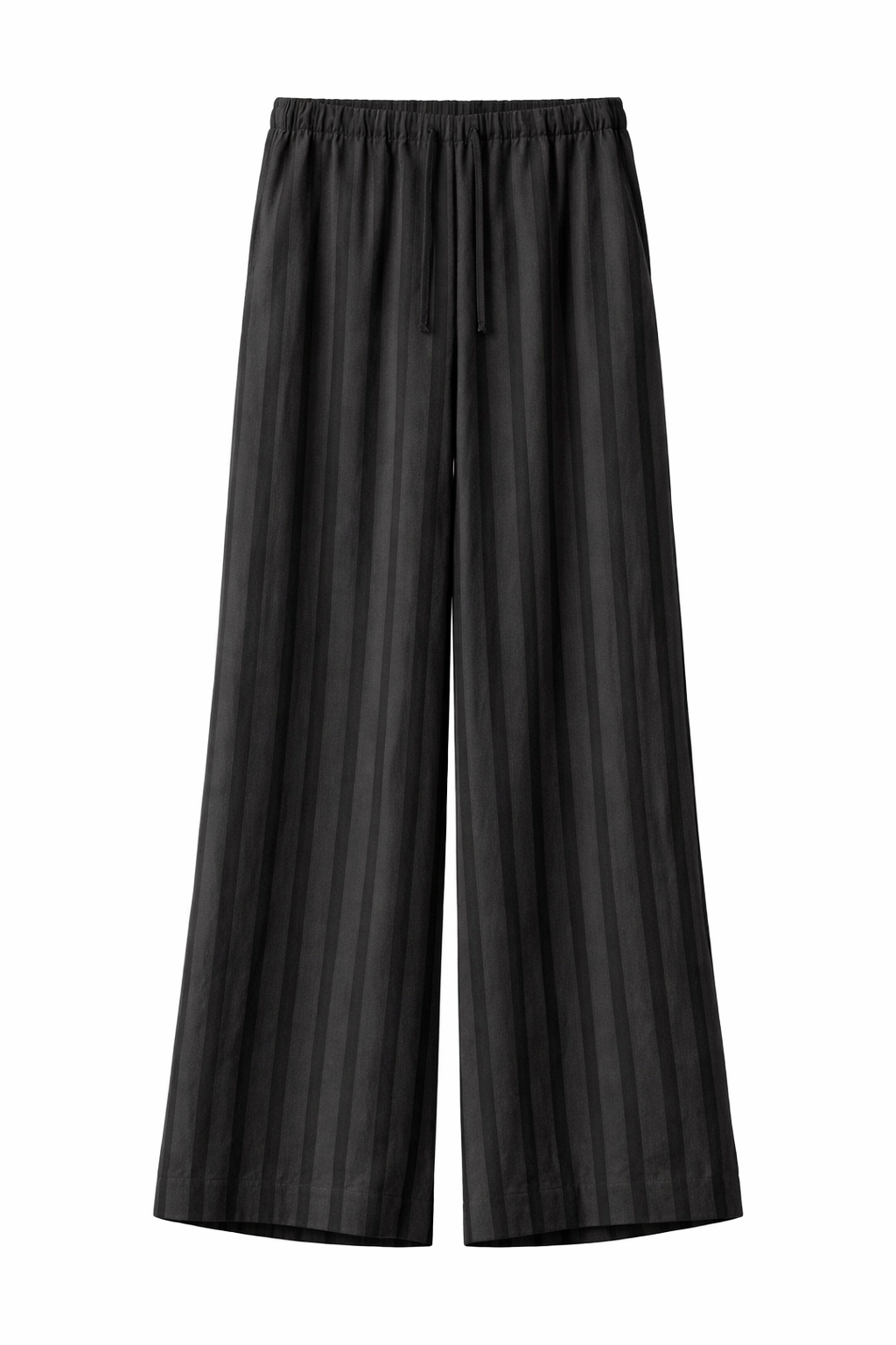Vacant Pants Wide Black Stripe A Part of the Art