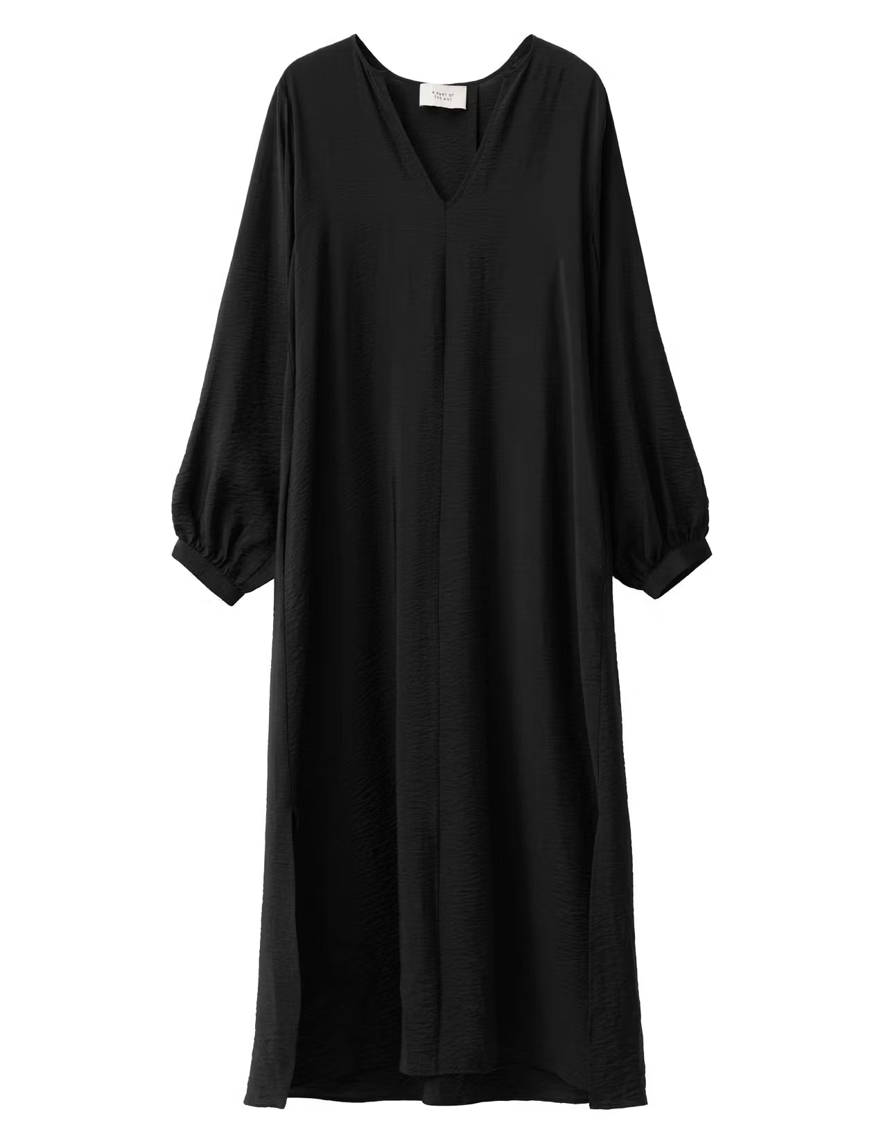 Horizon Crinkel Dress Black A Part of the Art