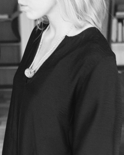 Horizon Crinkel Dress Black A Part of the Art