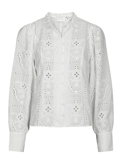 Gilda Embroidery Blouse White Neo Noir