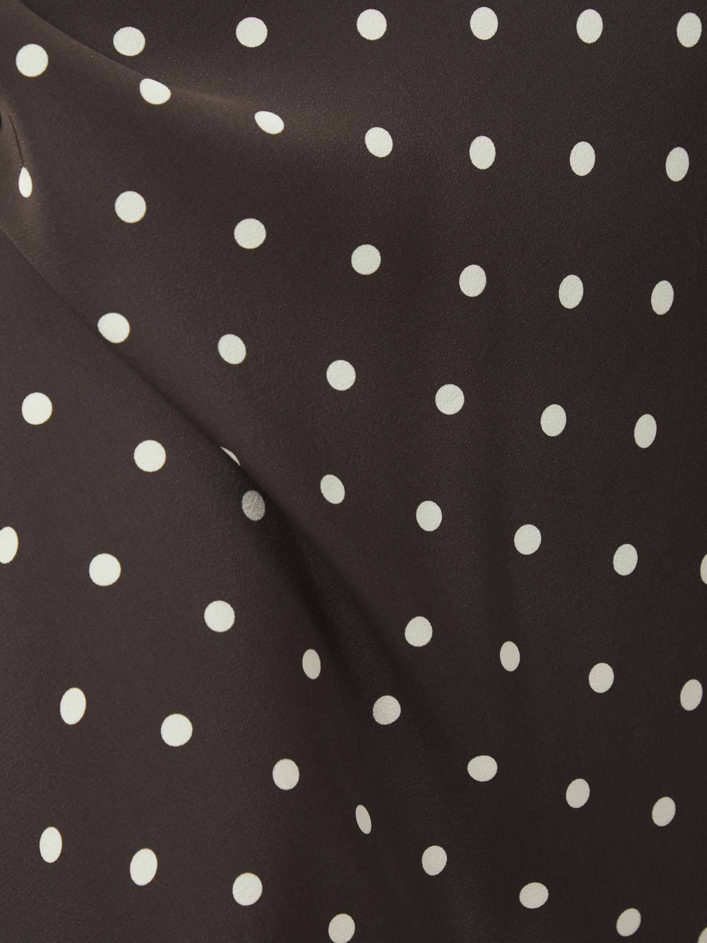 Viso Dot Skirt Dark Brown Neo Noir