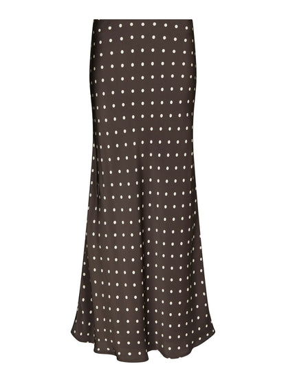 Viso Dot Skirt Dark Brown Neo Noir