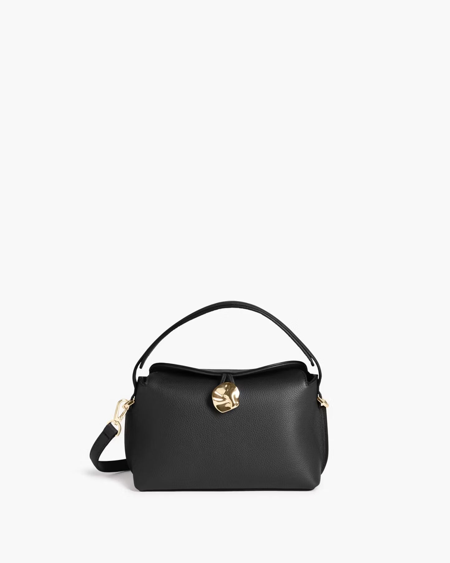 Hanna Mini Bag Grained Leather Black Flattered