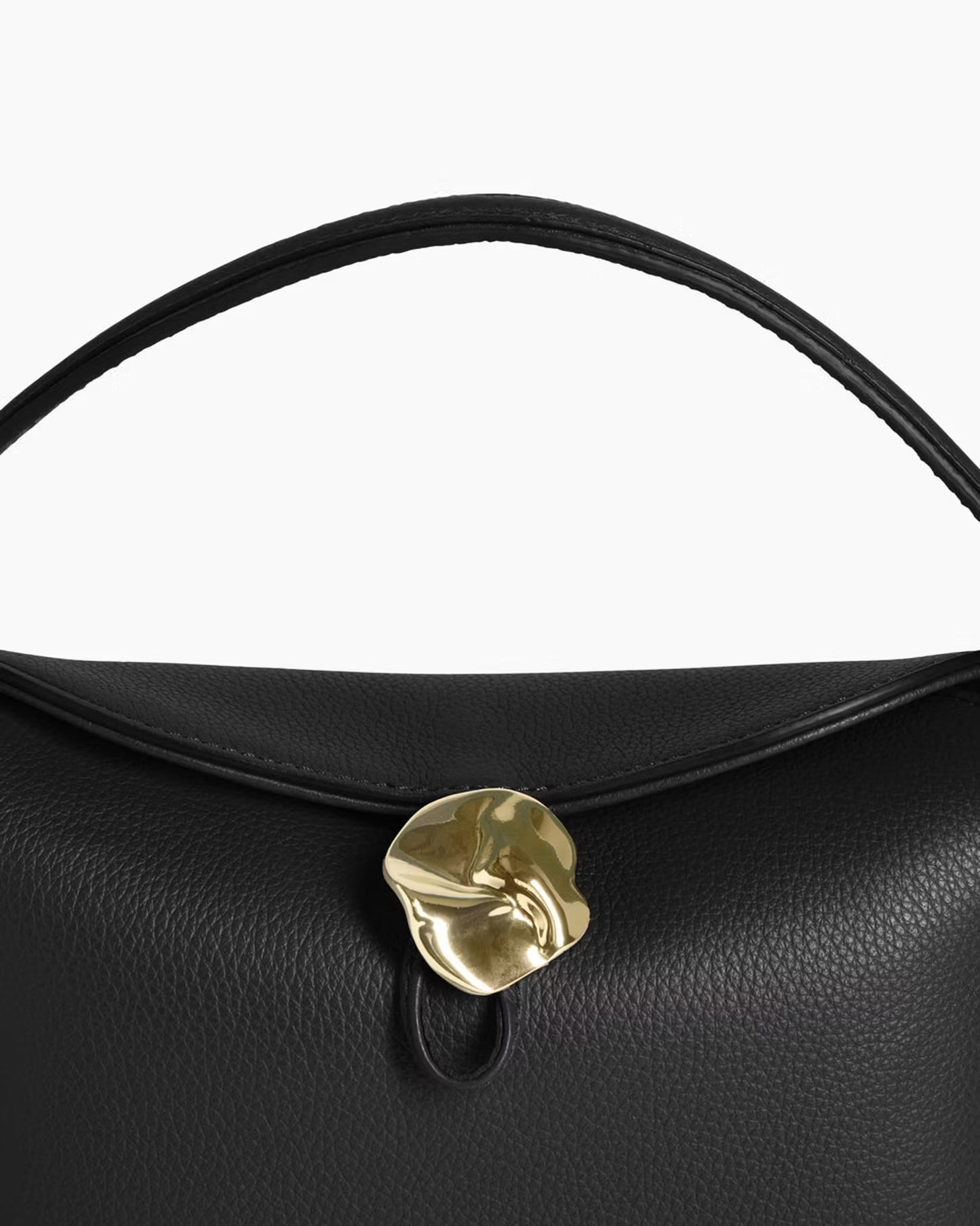 Hanna Mini Bag Grained Leather Black Flattered