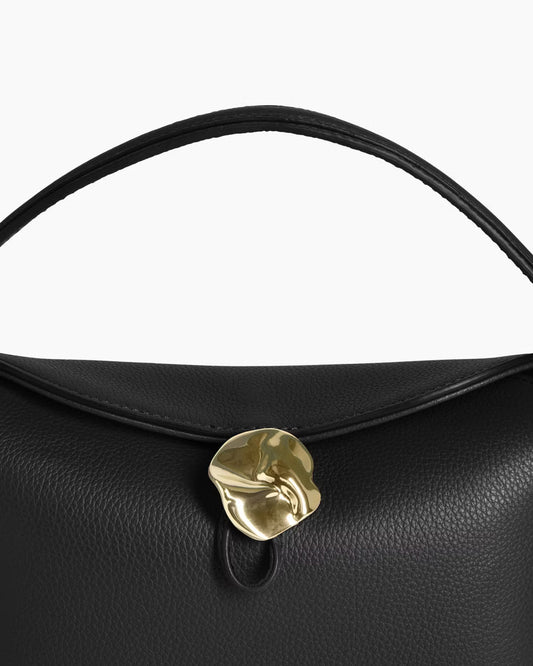 Hanna Mini Bag Grained Leather Black Flattered