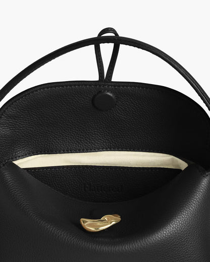 Hanna Mini Bag Grained Leather Black Flattered
