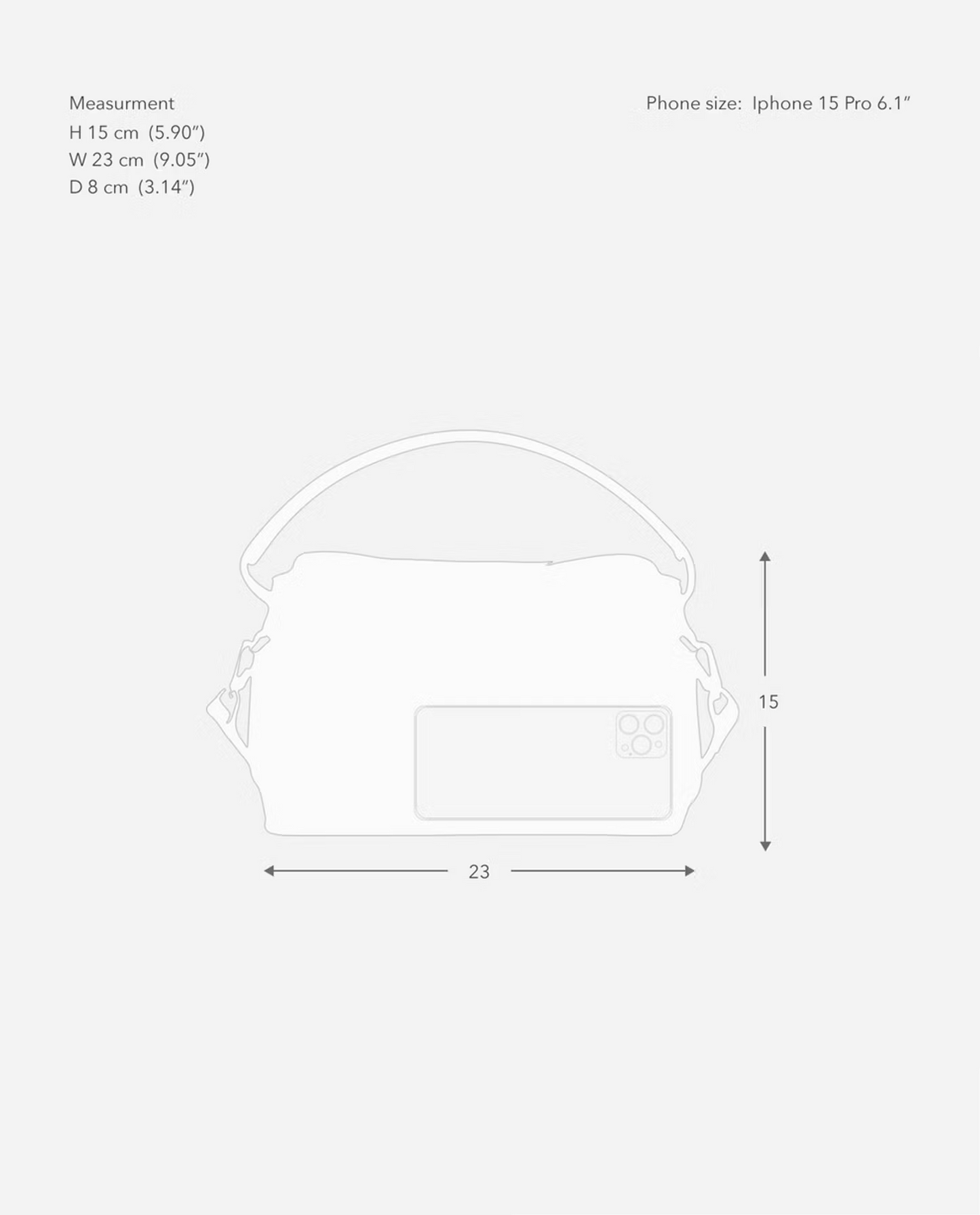 Hanna Mini Bag Grained Leather Black Flattered