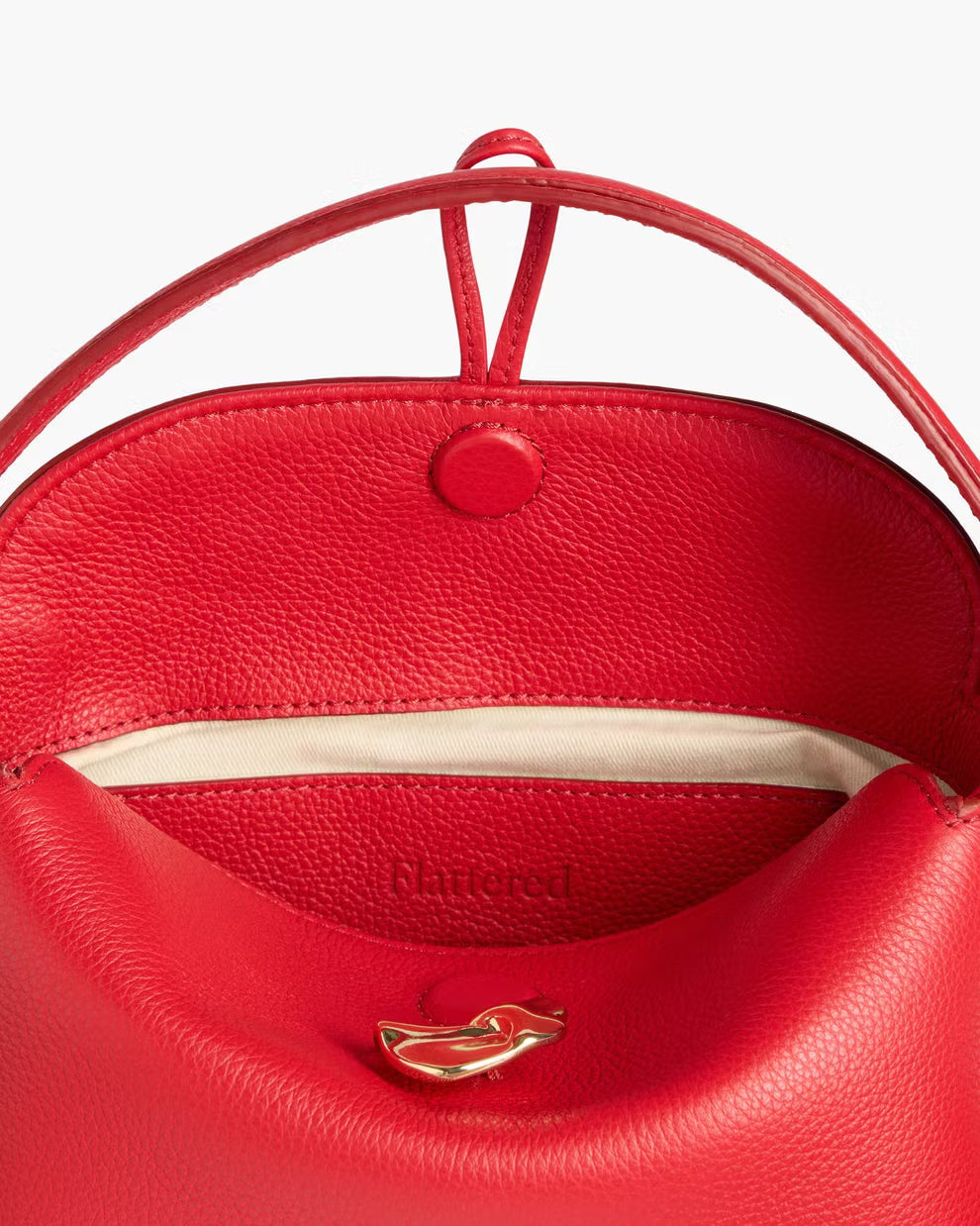 Hanna Mini Bag Grained Leather Cherry Flattered