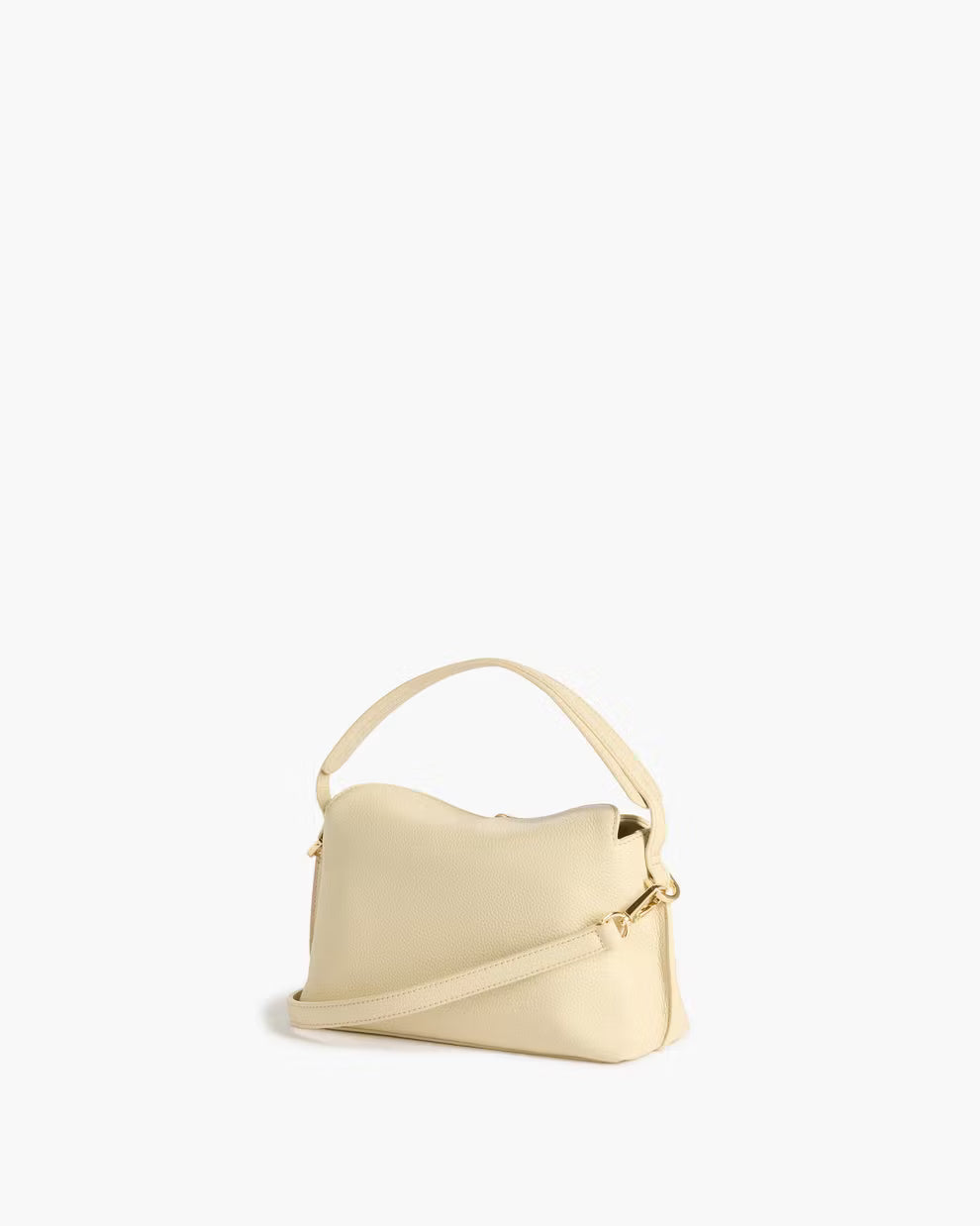 Hanna Mini Bag Grained Leather Creme Flattered