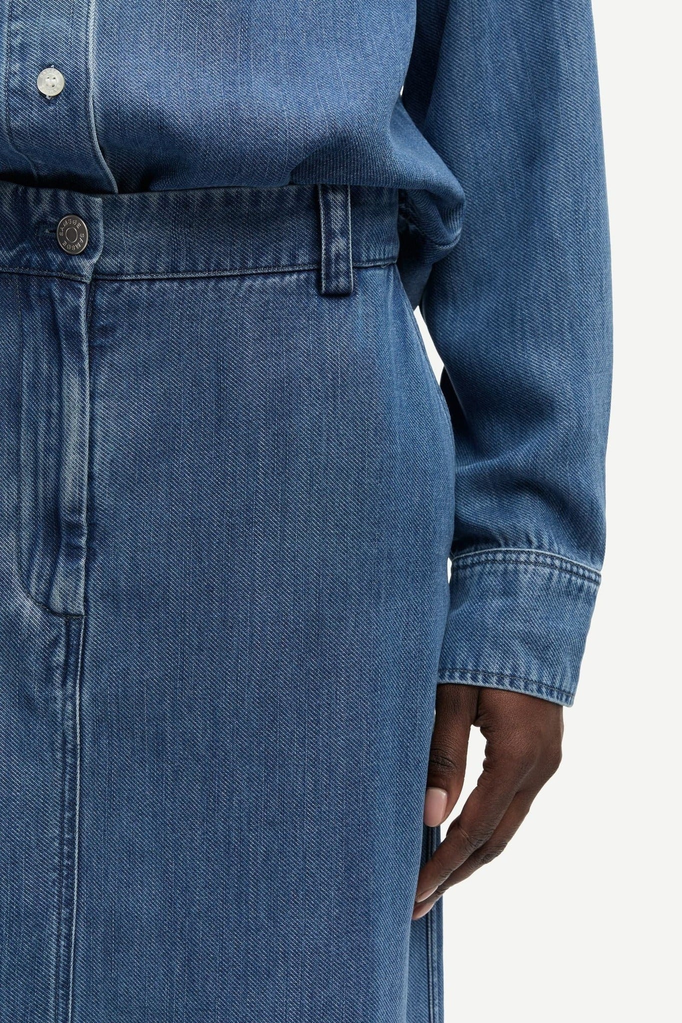 Satove Skirt 15645 Medium Denim Blue Samsoe Samsoe