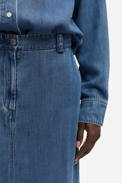 Satove Skirt 15645 Medium Denim Blue Samsoe Samsoe