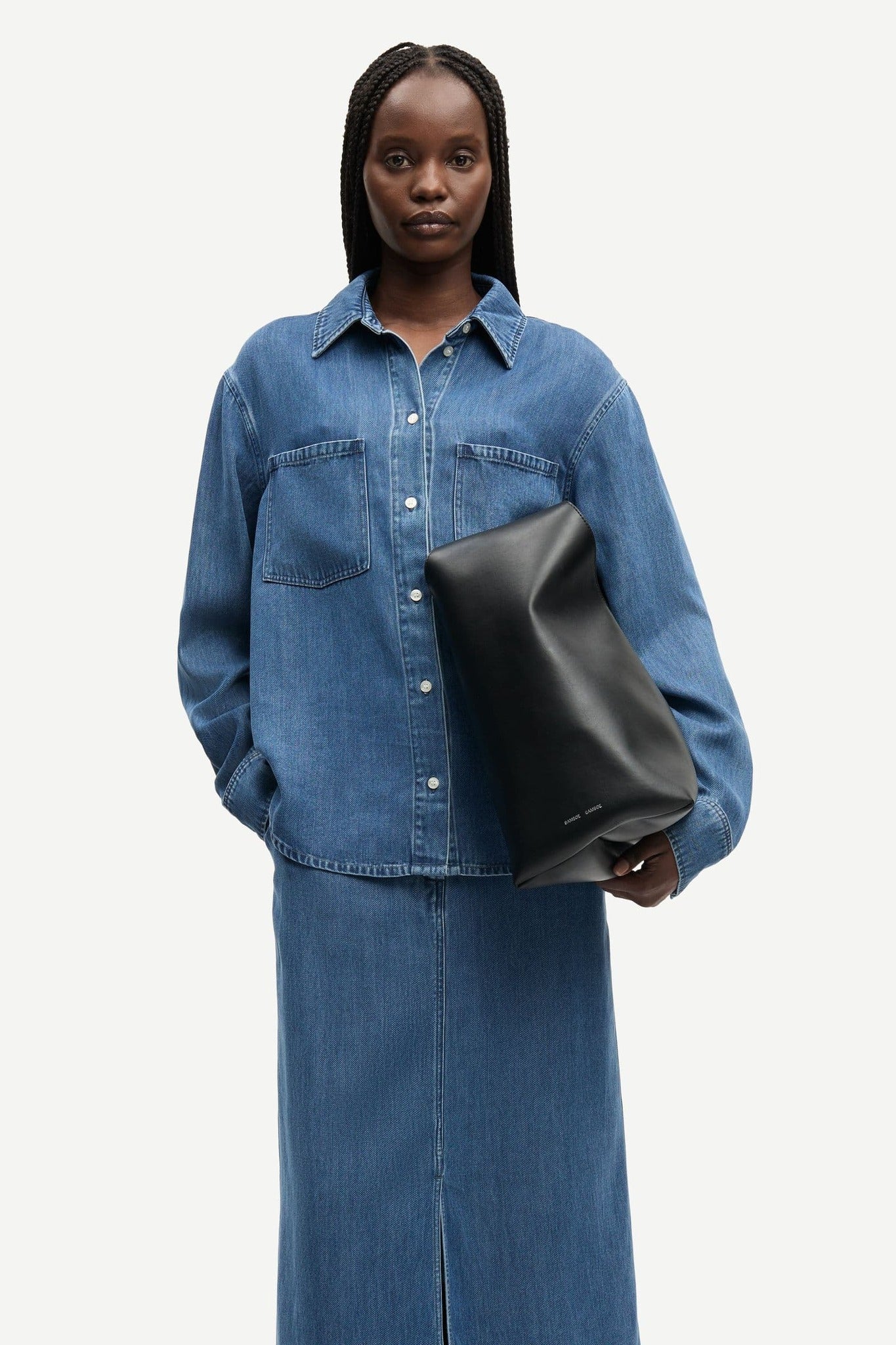 Satove Skirt 15645 Medium Denim Blue Samsoe Samsoe