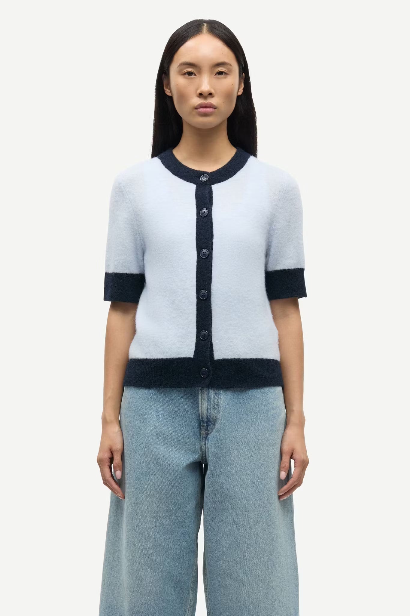 Sanoura SS Cardigan 15556 Gray Dawn Samsoe Samsoe
