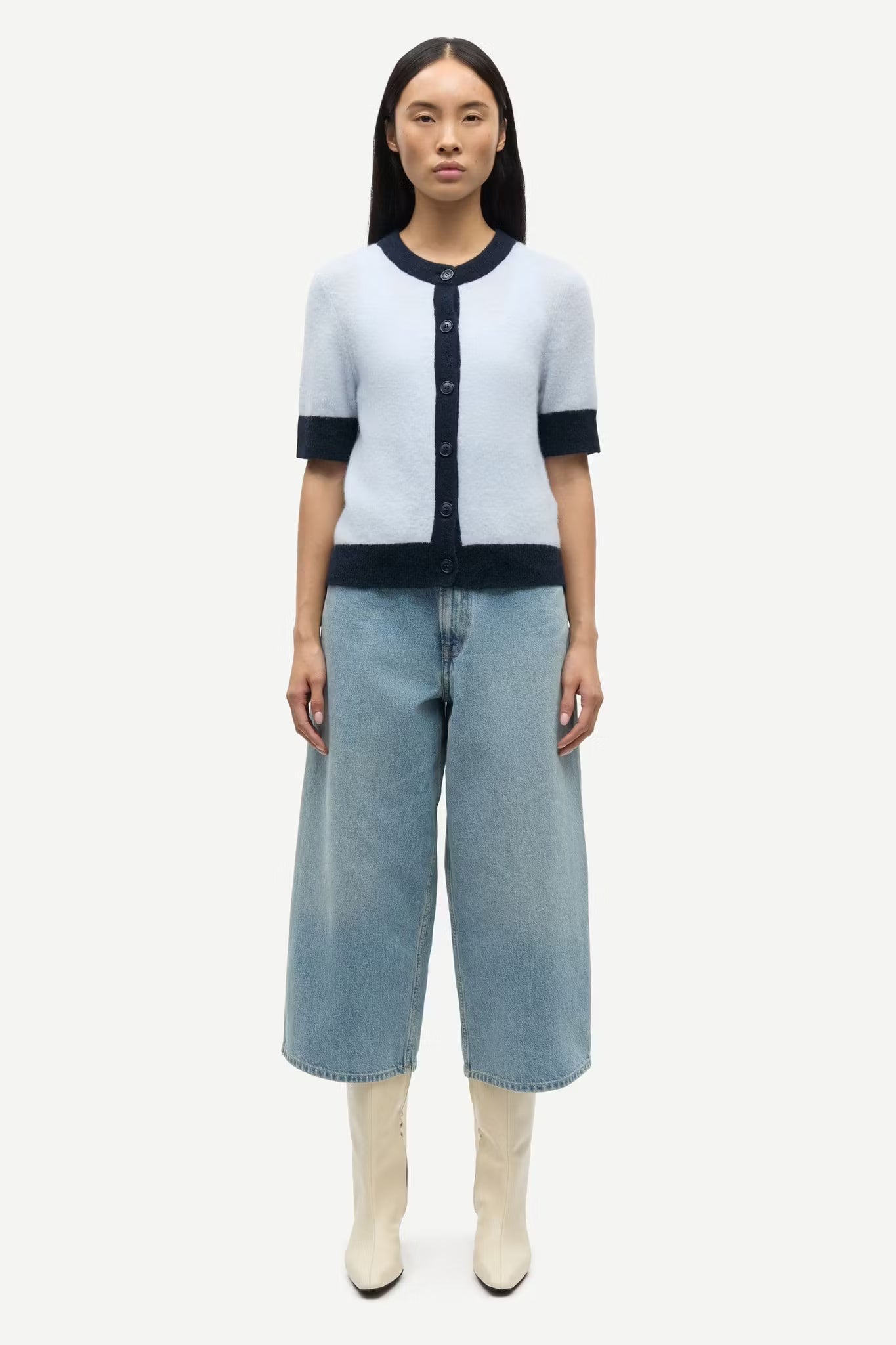 Sanoura SS Cardigan 15556 Gray Dawn Samsoe Samsoe
