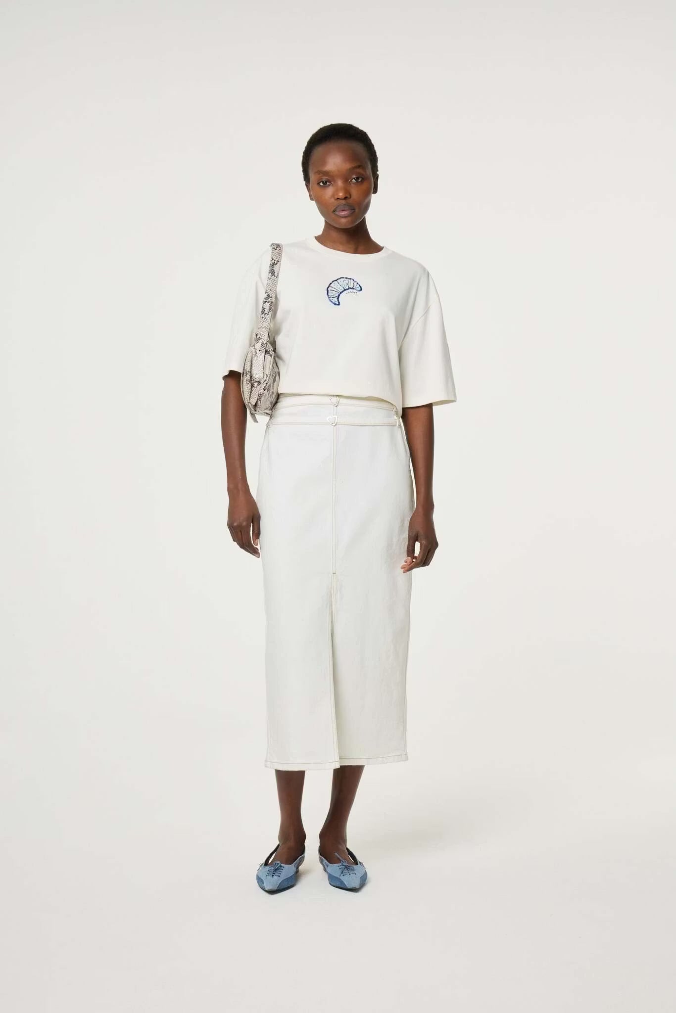 Benja T-shirt Cozy White Fabienne Chapot