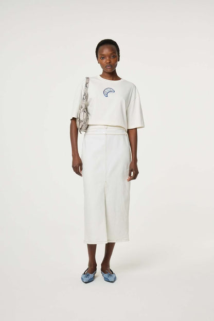 Benja T-shirt Cozy White Fabienne Chapot