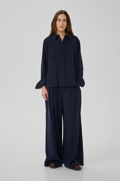 Mindy Shirt Dark Sapphire Blue My Essential Wardrobe