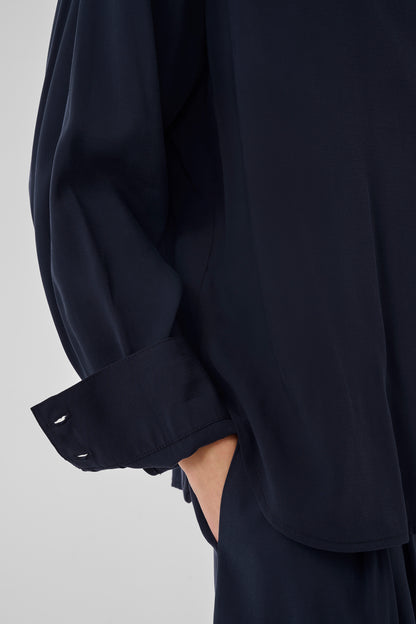 Mindy Shirt Dark Sapphire Blue My Essential Wardrobe