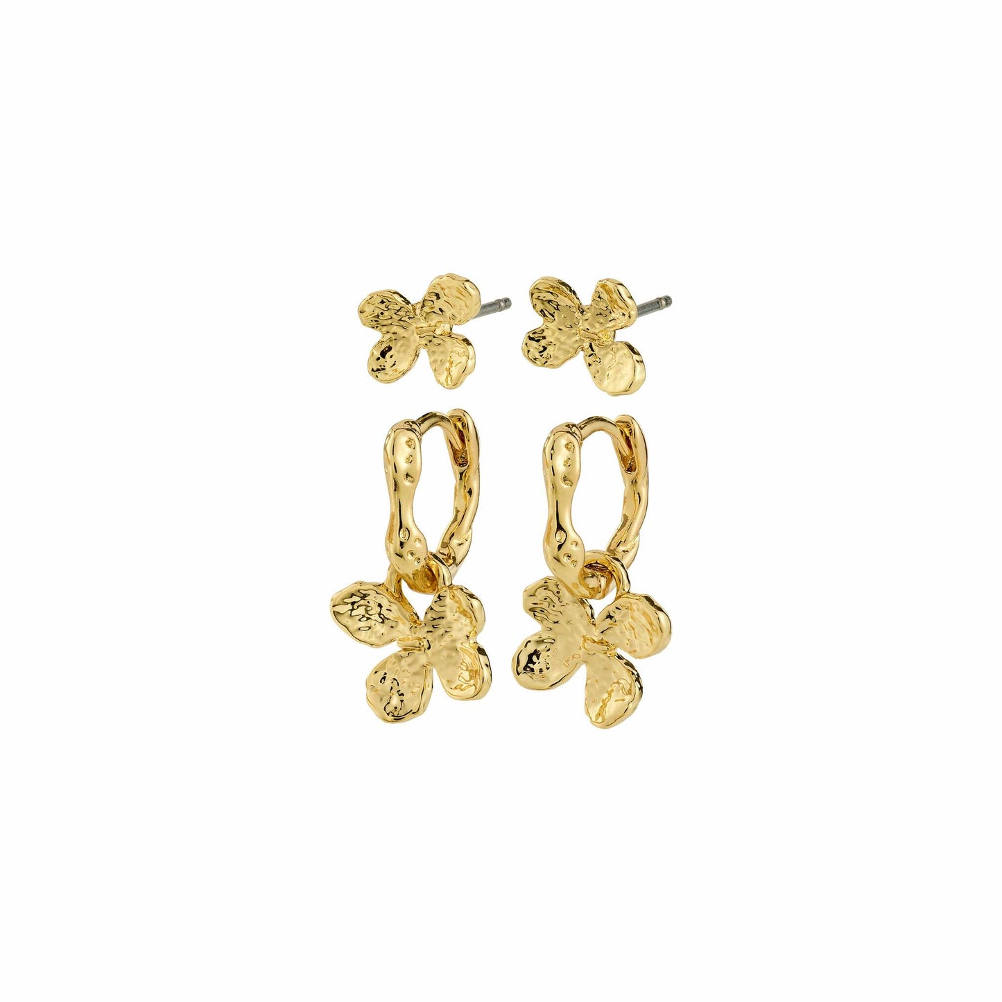 Ajani Earrings 2-in-1 set Gold Pilgrim