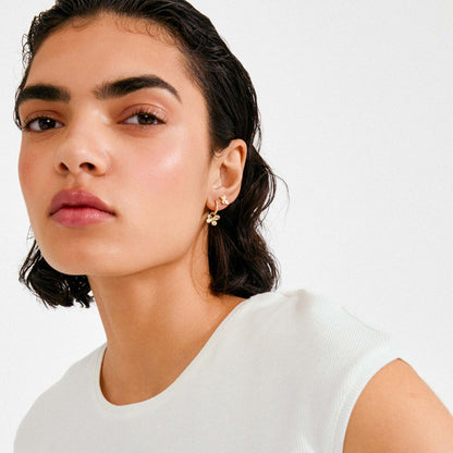 Ajani Earrings 2-in-1 set Gold Pilgrim