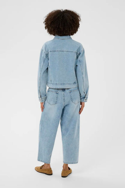 Tiala Aniceta Embroidery Jacket Light Blue Wash Culture