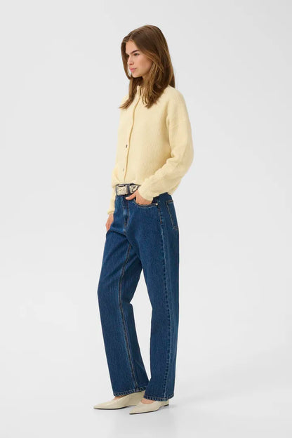 AlphaGZ Short Cardigan Frozen Dew Mél Gestuz
