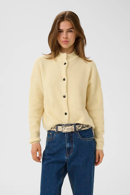 AlphaGZ Short Cardigan Frozen Dew Mél Gestuz