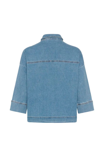 LaraMW Short Shirt 115 Medium Blue My Essential Wardrobe