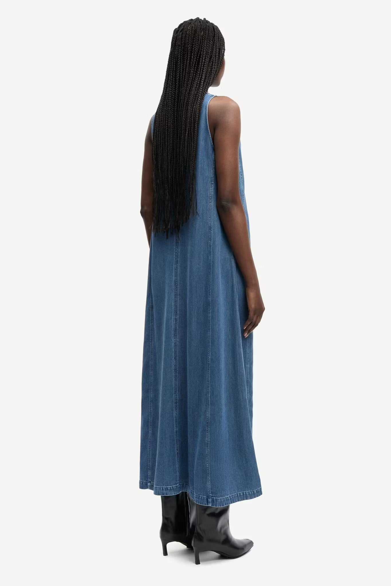 Saskylar Dress 15645 Medium Denim Blue Samsoe Samsoe
