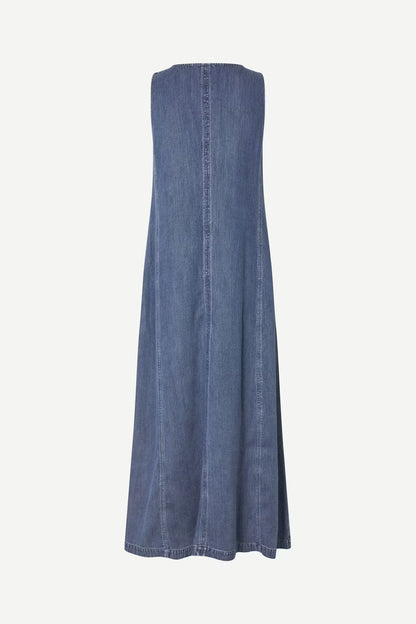 Saskylar Dress 15645 Medium Denim Blue Samsoe Samsoe