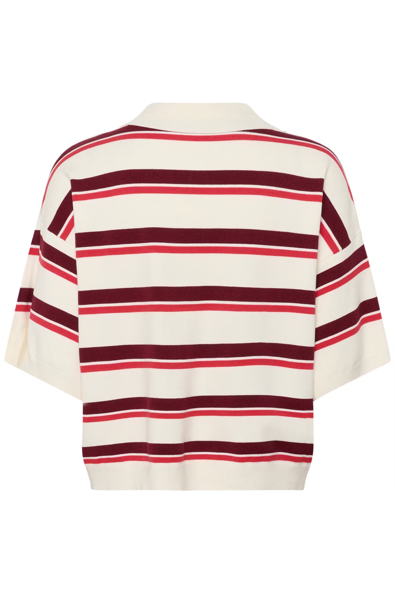 Taia SS Polo Pullover Egret/Multi color Gestuz