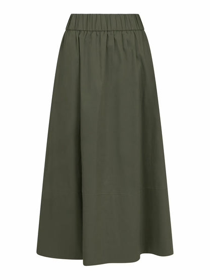 Yara Poplin Skirt Army Neo Noir