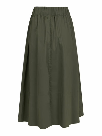 Yara Poplin Skirt Army Neo Noir