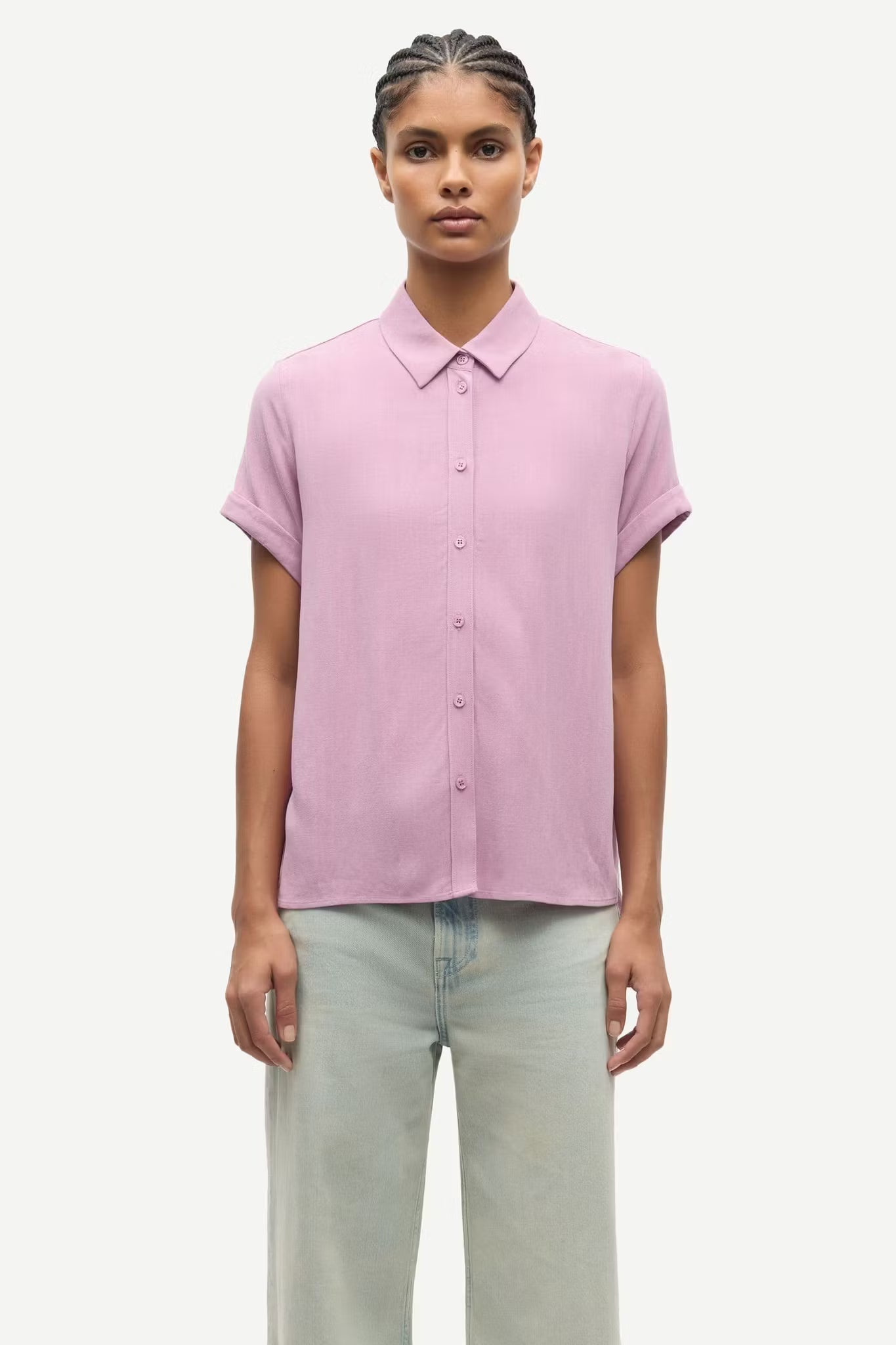 Samajana ss shirt 15938 Orchid Haze Samsoe Samsoe