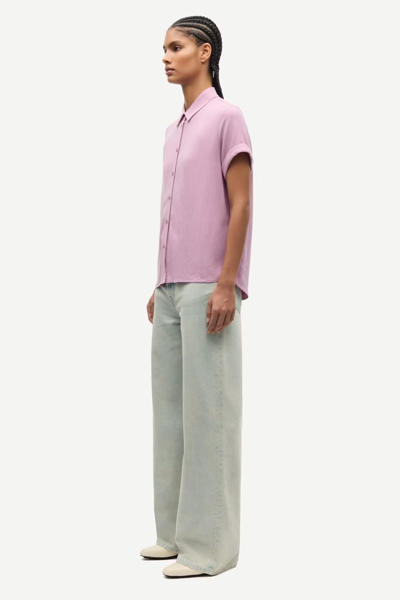 Samajana ss shirt 15938 Orchid Haze Samsoe Samsoe