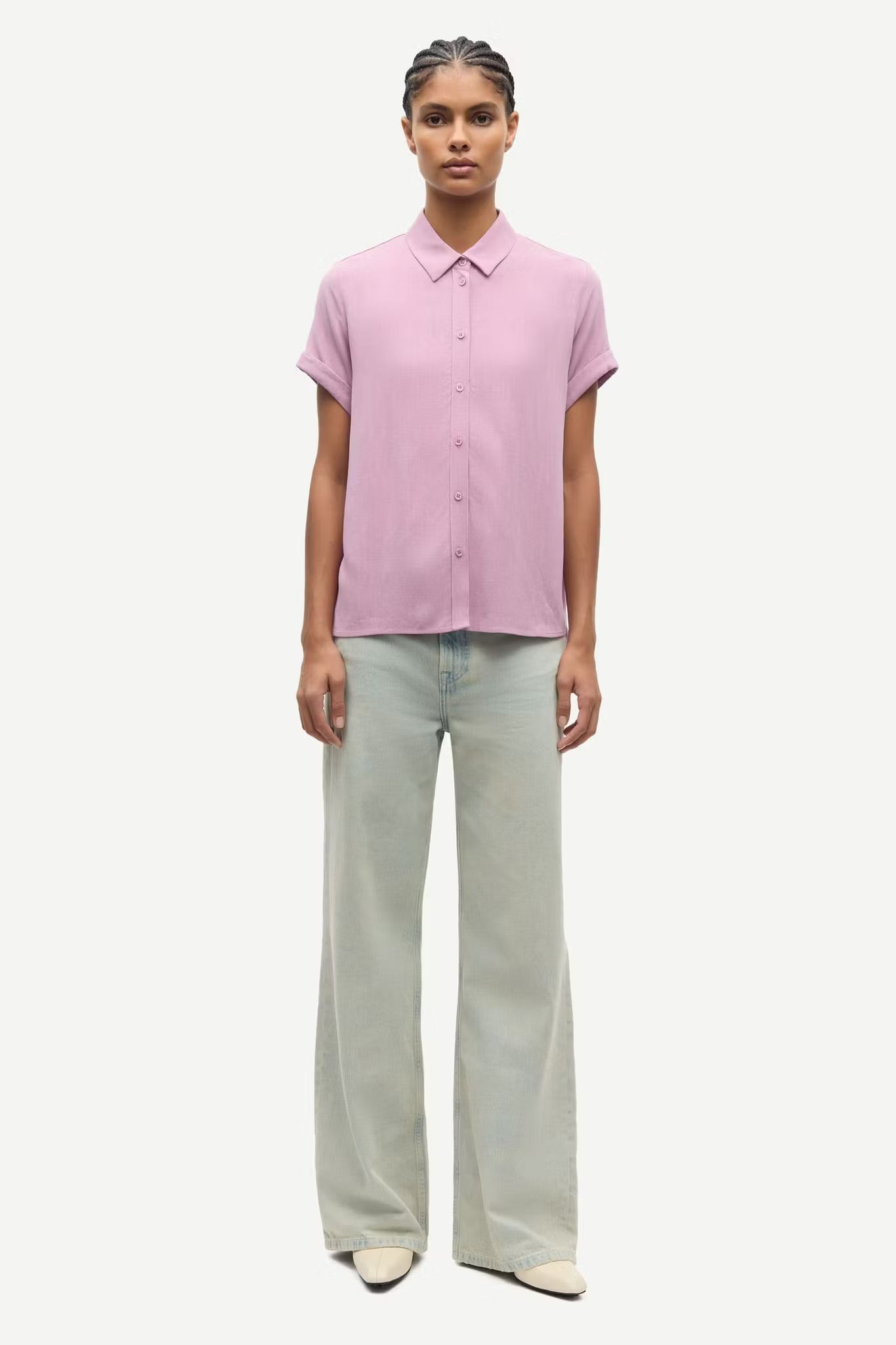 Samajana ss shirt 15938 Orchid Haze Samsoe Samsoe