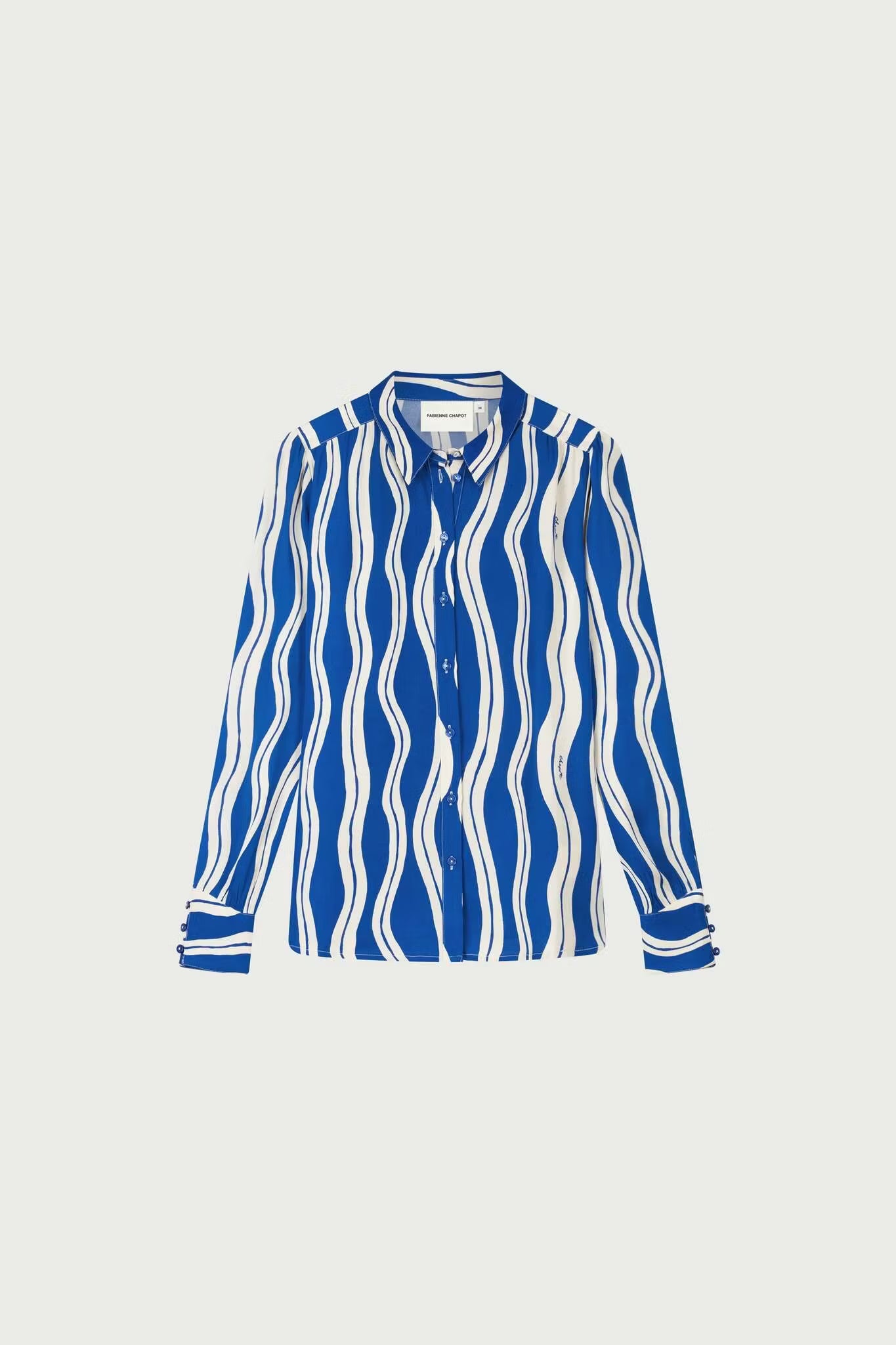 Coco Blouse Cosy White/Cobalt Fabienne Chapot