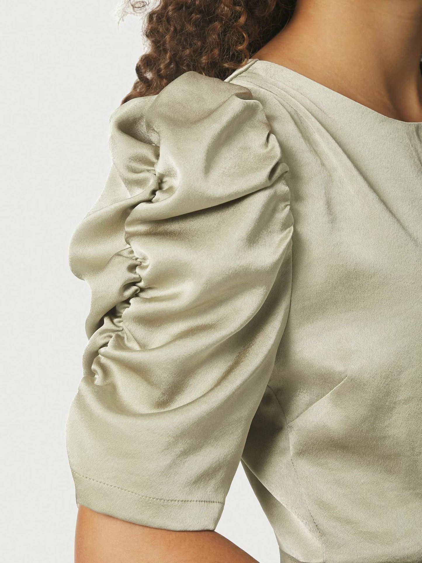 Benuti Solid Dress Light Green Neo Noir