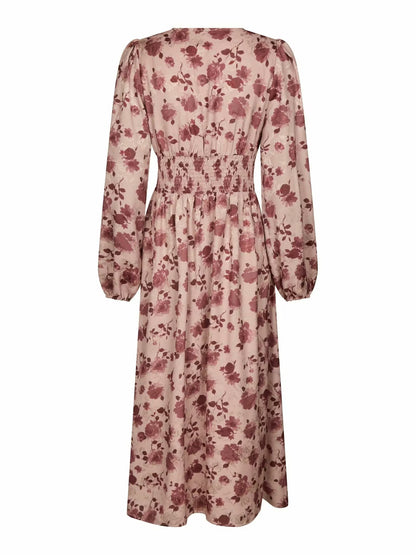 Jellie Print Dress Dusty Rose Neo Noir