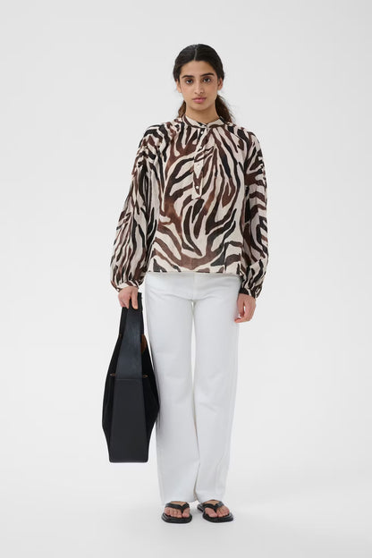RosalieIW Blouse Haze Zebrah InWear