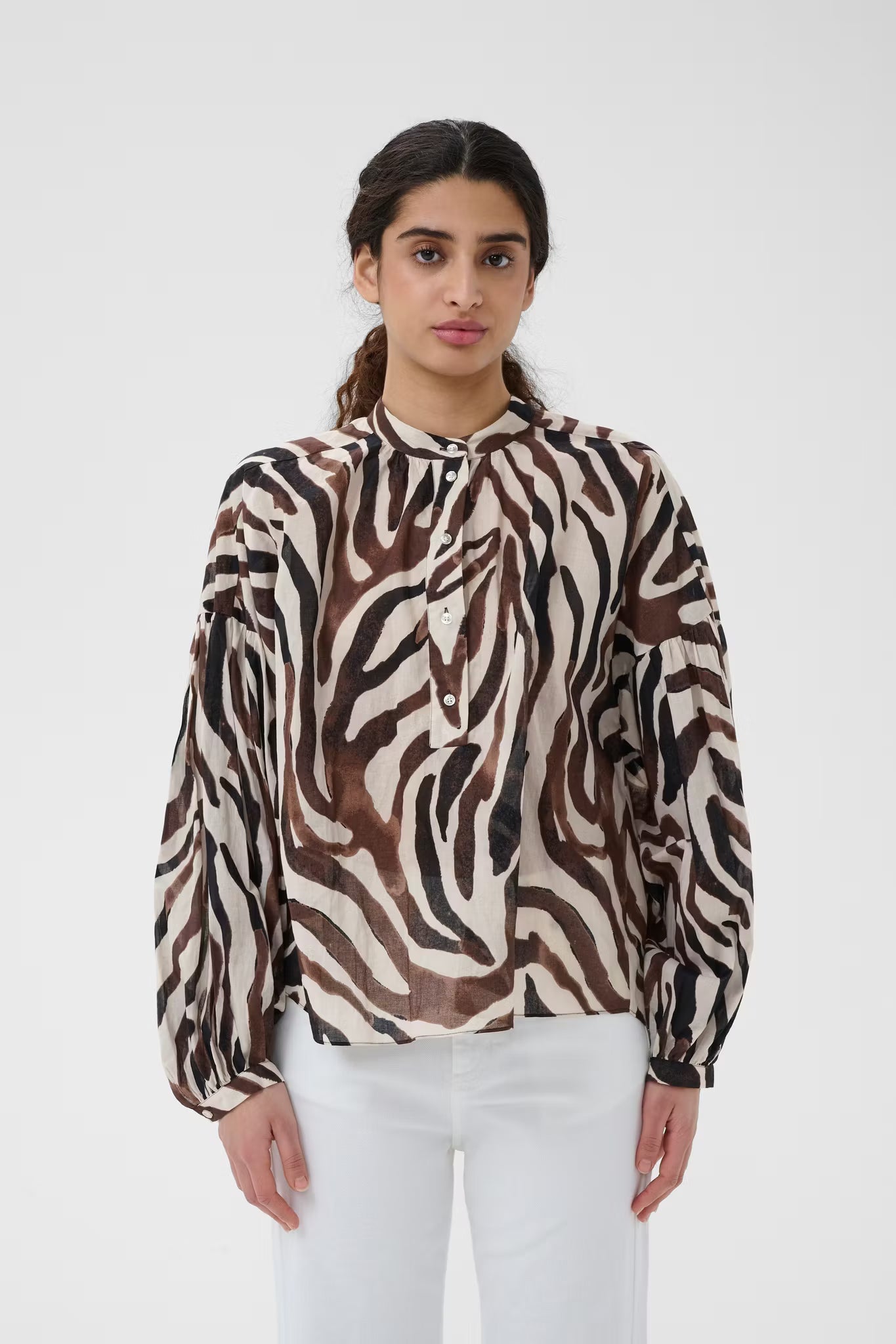 RosalieIW Blouse Haze Zebrah InWear