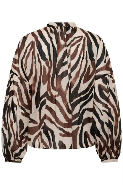 RosalieIW Blouse Haze Zebrah InWear