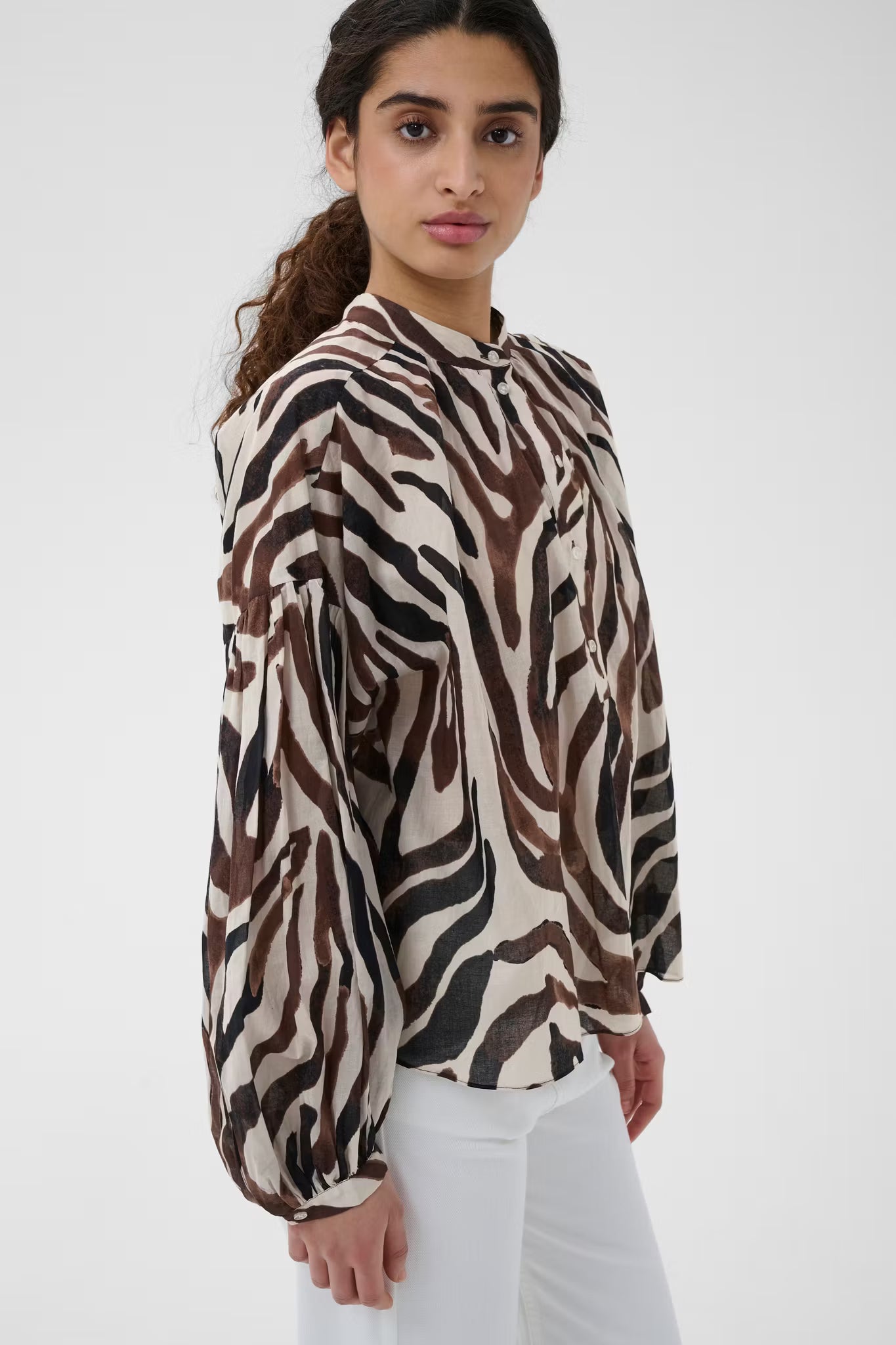 RosalieIW Blouse Haze Zebrah InWear