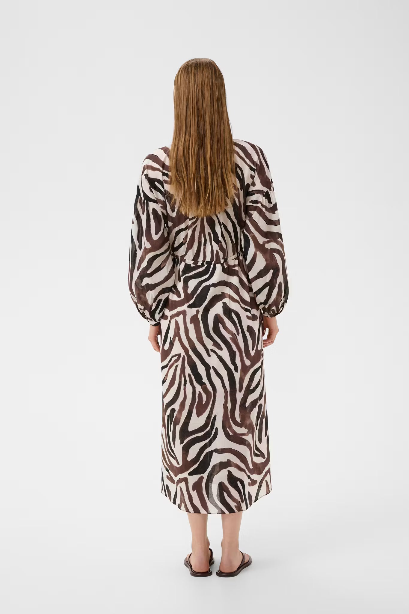 RosalieIW Drawstring Dress Haze Zebrah InWear